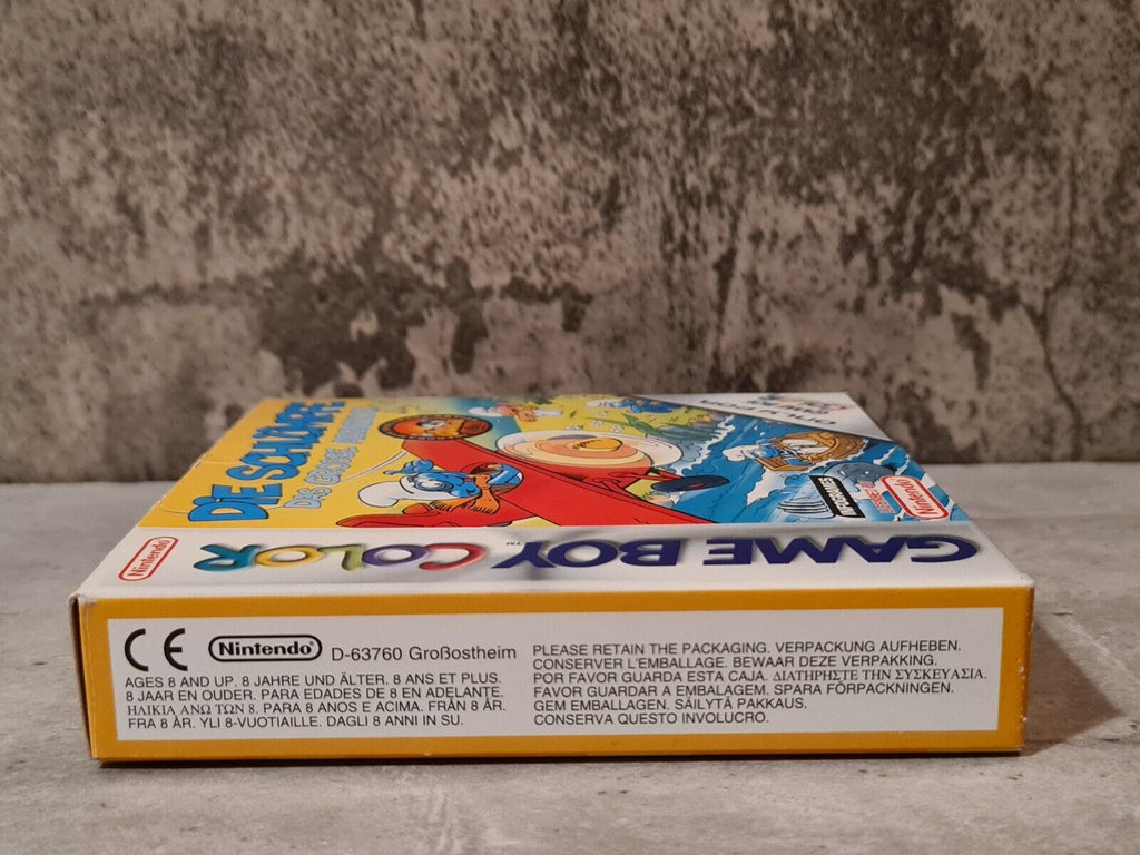 Game Boy Color Die Schlümpfe Das Grosse Abenteuer mit OVP und Anleitung NOE - T-Retro-Games 