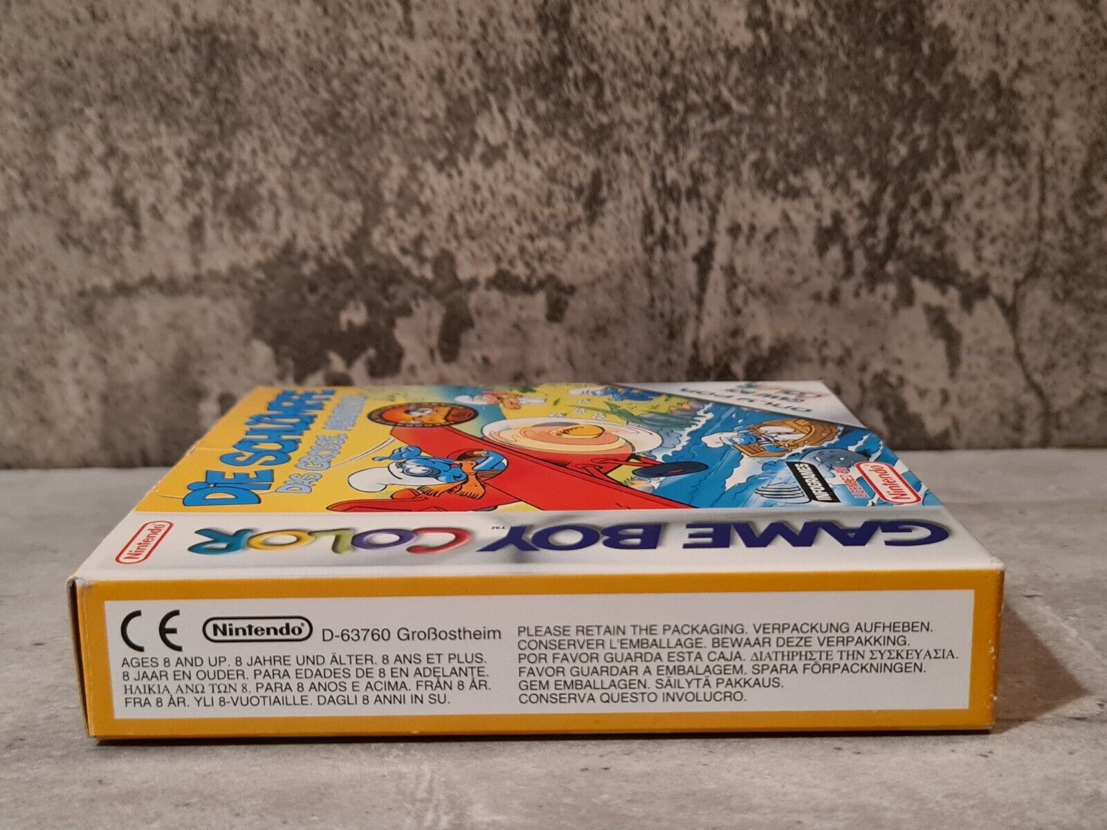 Game Boy Color Die Schlümpfe Das Grosse Abenteuer mit OVP und Anleitung NOE - T-Retro-Games 