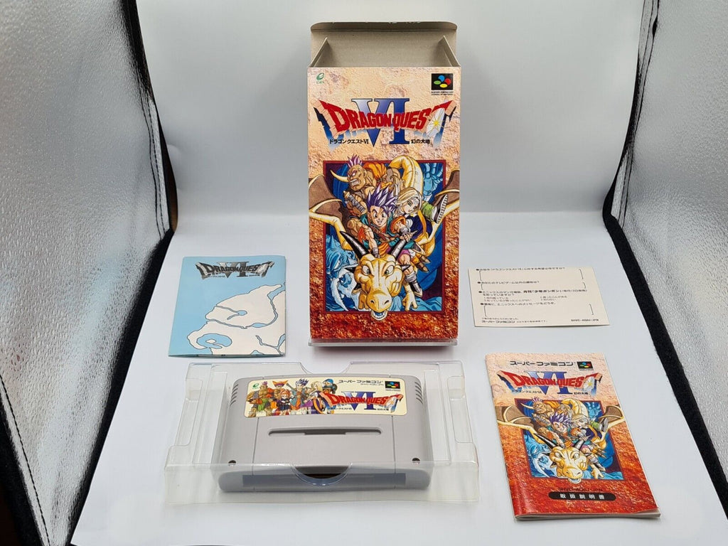 SFC Super Famicom Dragon Quest VI mit OVP und Anleitung Japan - T-Retro-Games 