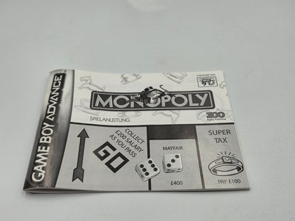 Nintendo Game Boy Advance Monopoly mit OVP und Anleitung EUR