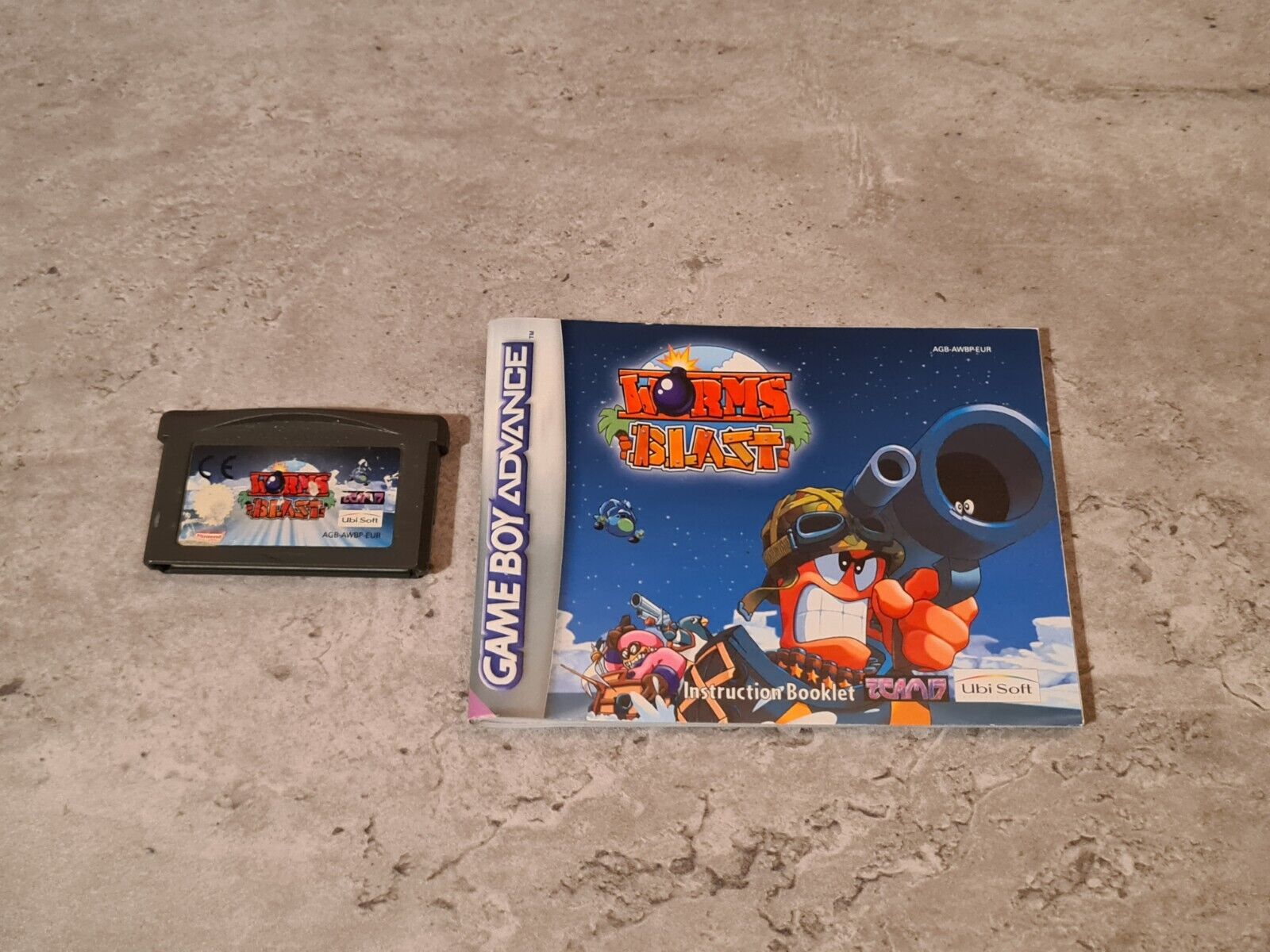 Nintendo Game Boy Advance Worms Blast mit OVP und Anleitung EUR - T-Retro-Games 