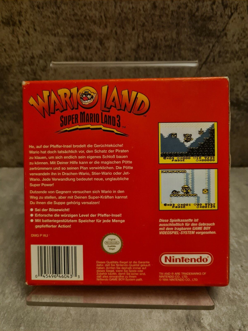 Nintendo Game Boy Wario Land Super Mario Land 3 mit OVP und Anleitung NOE - T-Retro-Games 