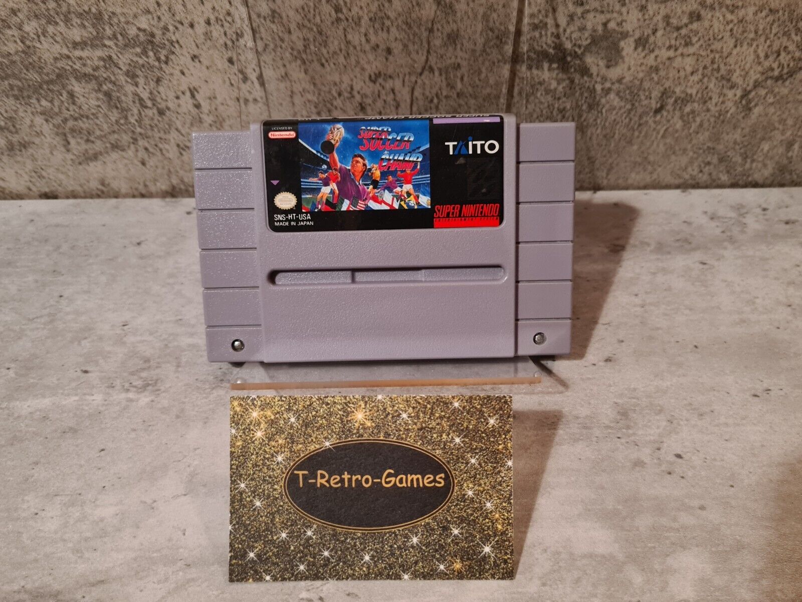 SNES Super Nintendo Super Soccer Champ NTSC USA Modul - T-Retro-Games 