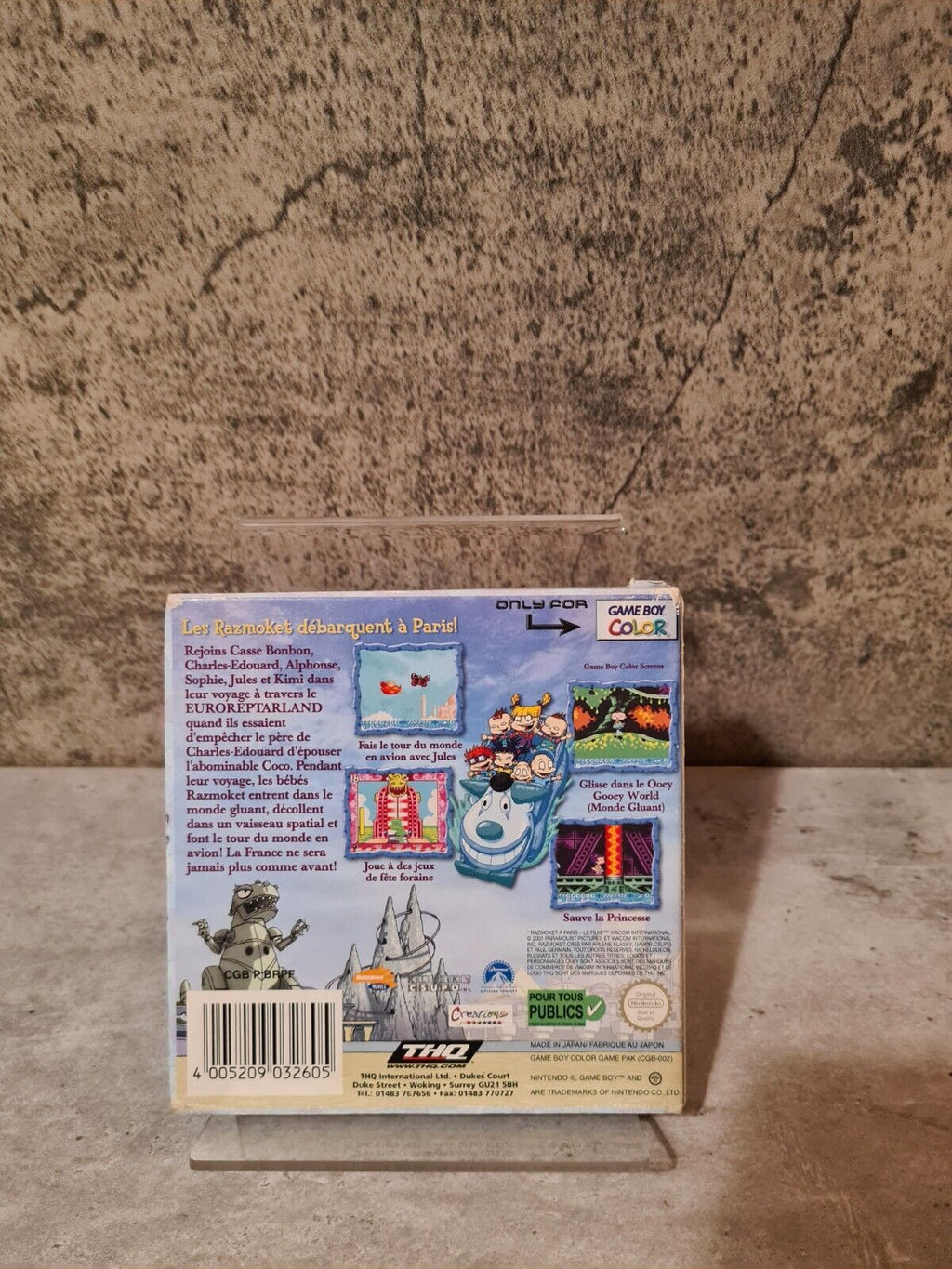 Nintendo Gameboy Color Les Razmoket a Paris Le Film mit OVP und Anleitung FRA - T-Retro-Games 