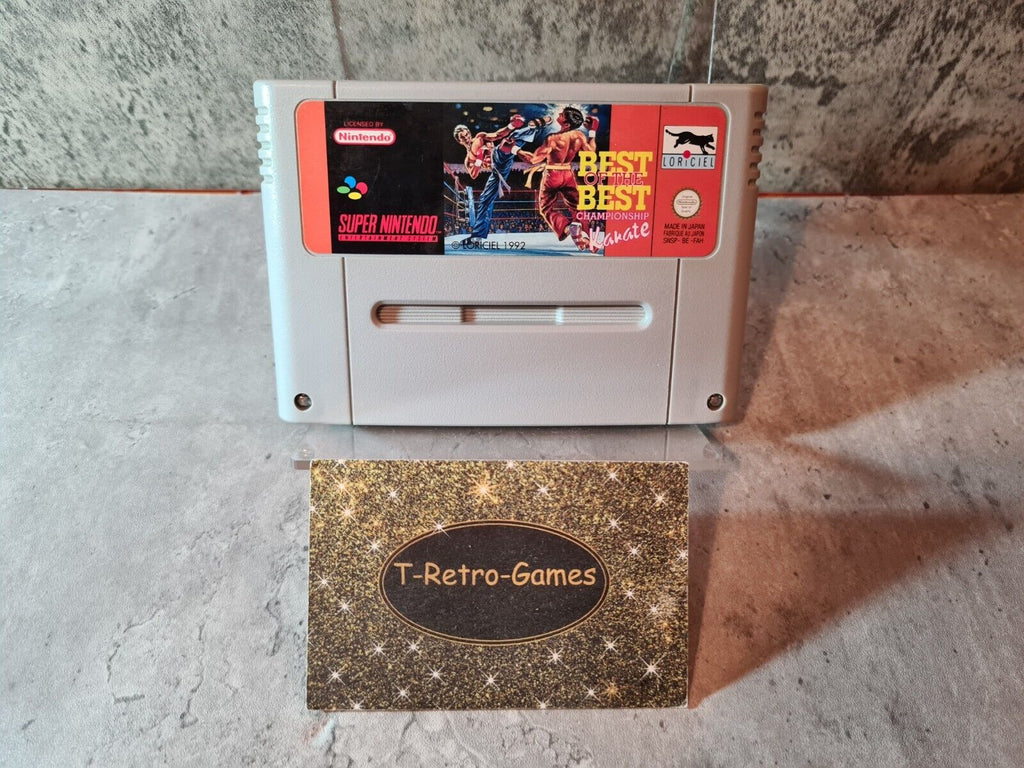 SNES Super Nintendo Best of The Best Championship Karate FAH Modul - T-Retro-Games 