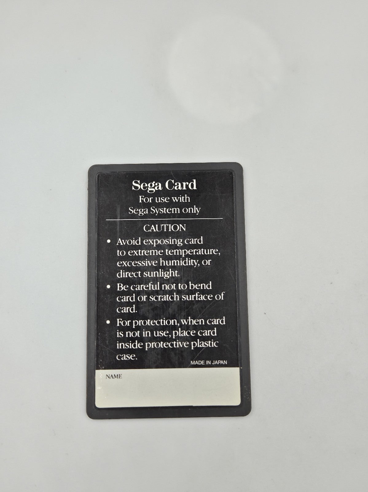 Sega Master System Sega Card Spiel Hang On Modul