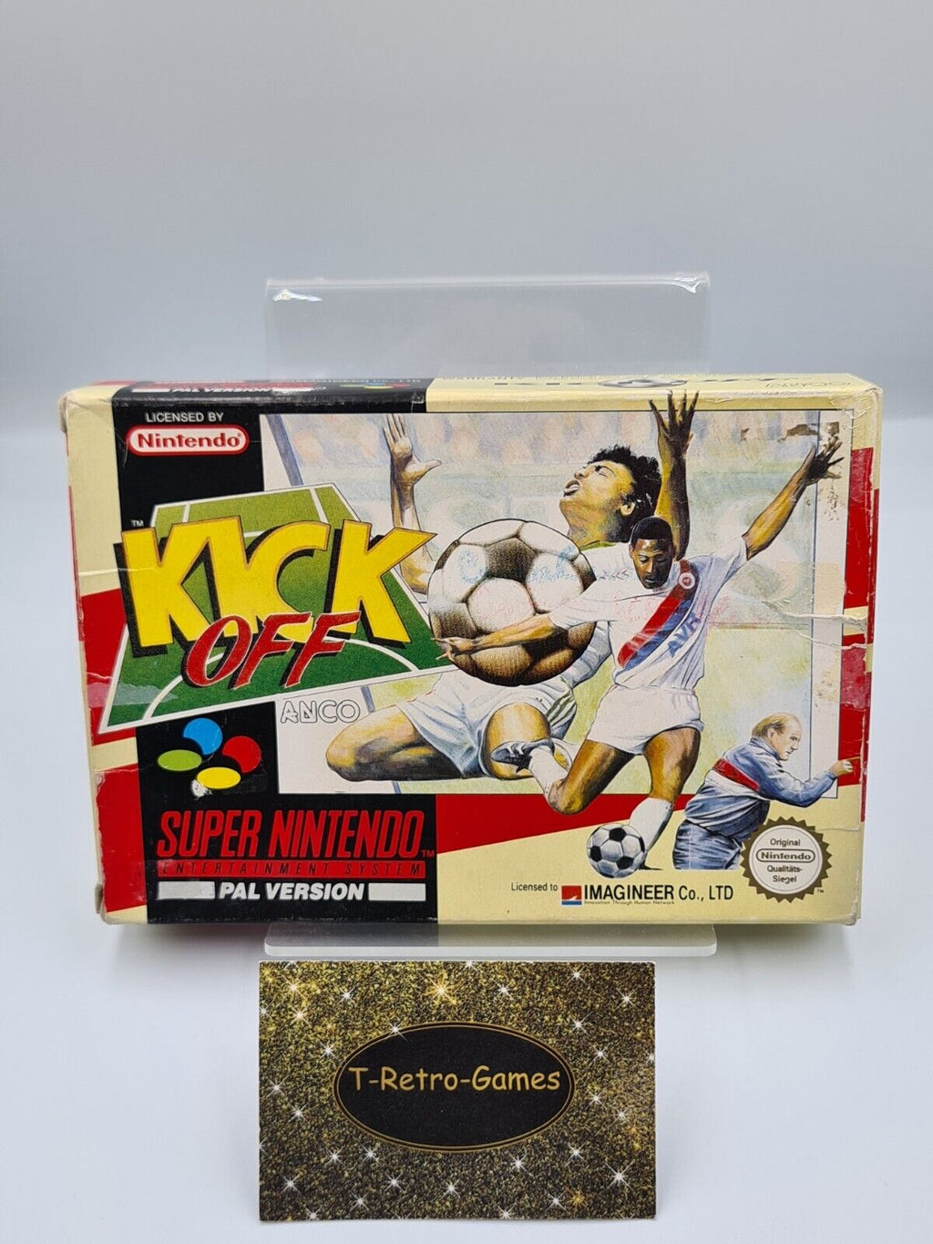 SNES Super Nintendo Kick Off mit OVP und Anleitung NOE - T-Retro-Games 