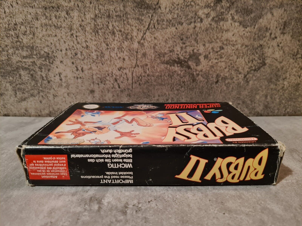 SNES Super Nintendo Bubsy II mit OVP und Anleitung EUR - T-Retro-Games 