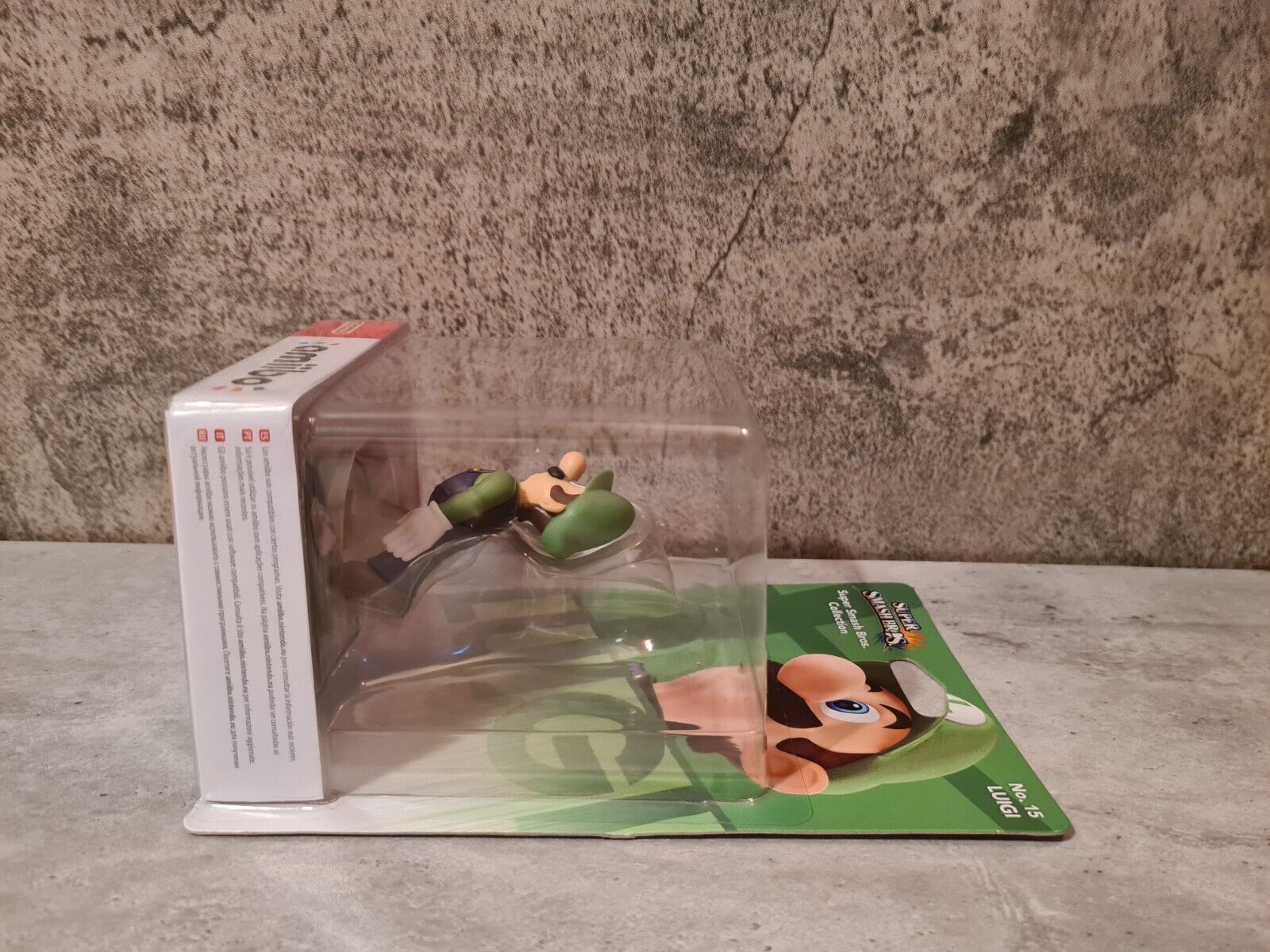Amiibo Sammlerfigur Super Smash Bros. Collection Luigi NO. 15 Neu New Sealed - T-Retro-Games 