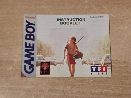 Nintendo Game Boy Classic Un Indien Dans la Ville Instruction Booklet EUR