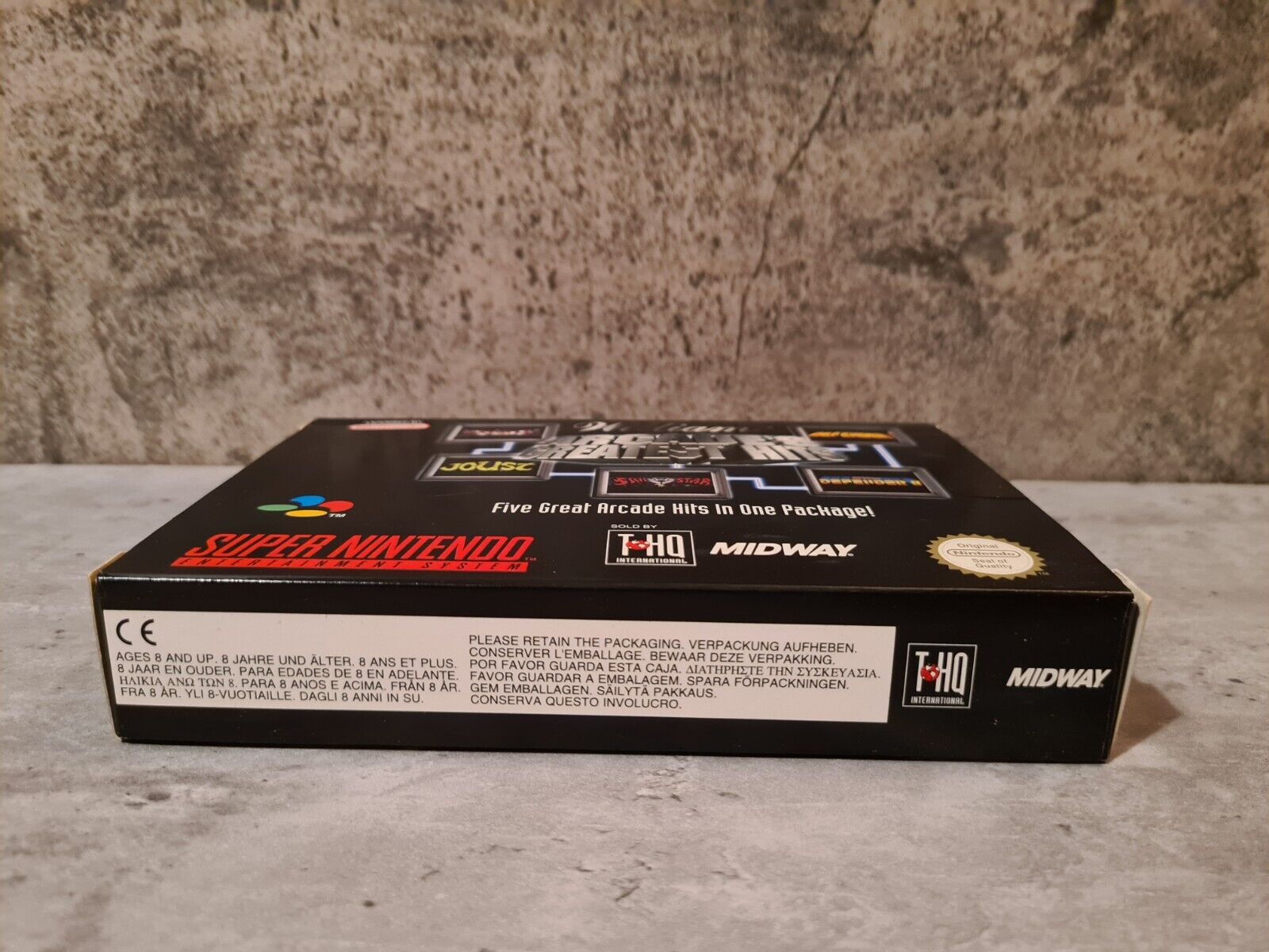 SNES Super Nintendo Williams Arcades Greatest Hits mit OVP und Anleitung EUR - T-Retro-Games 