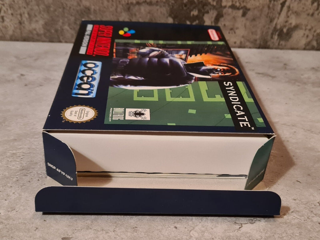 SNES Super Nintendo Syndicate mit OVP und Anleitung UKV - T-Retro-Games 