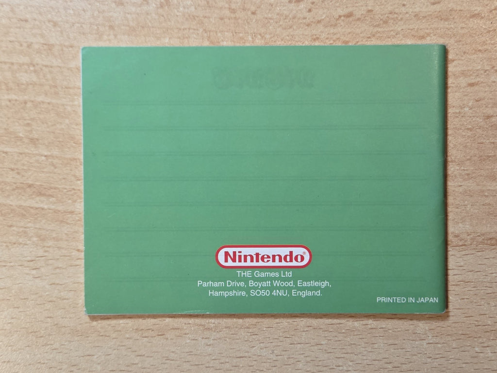 Game Boy Classic Arcade Classic 4 Defender Joust Instruction Booklet UKV