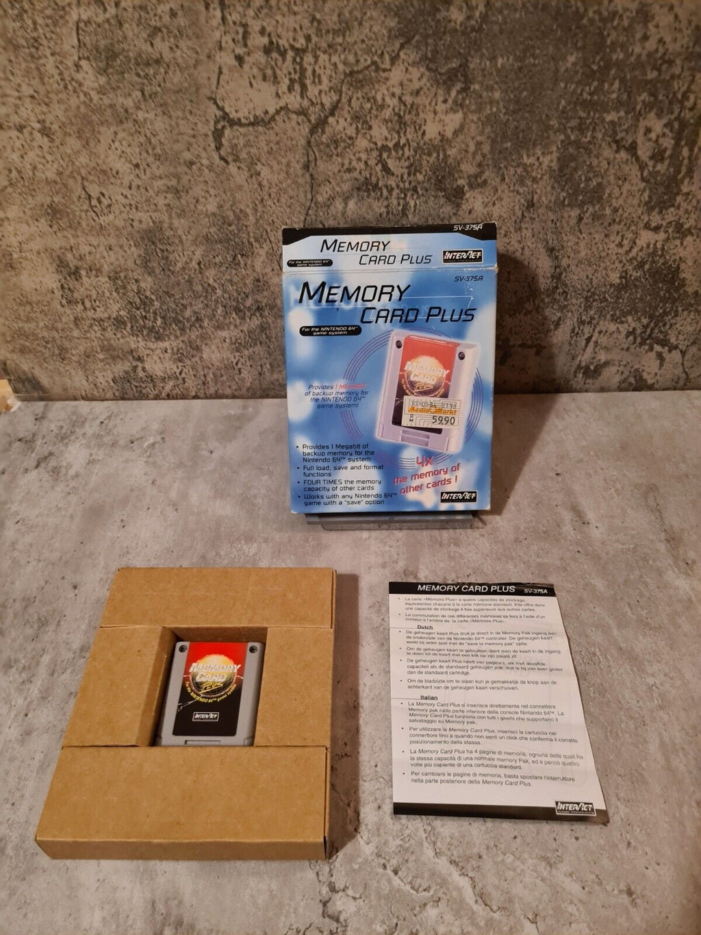 N64 Memory Card Plus mit OVP und Anleitung - T-Retro-Games 