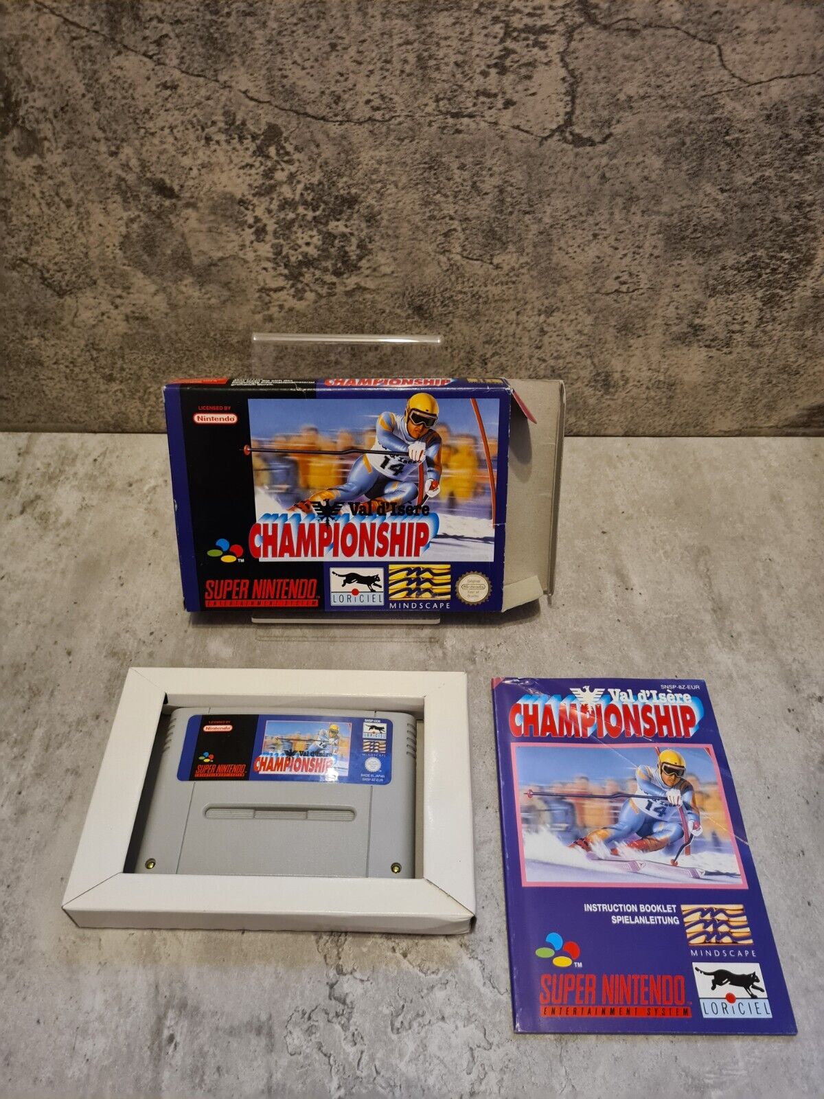 SNES Super Nintendo Val D'Isere Championship mit OVP und Anleitung EUR - T-Retro-Games 