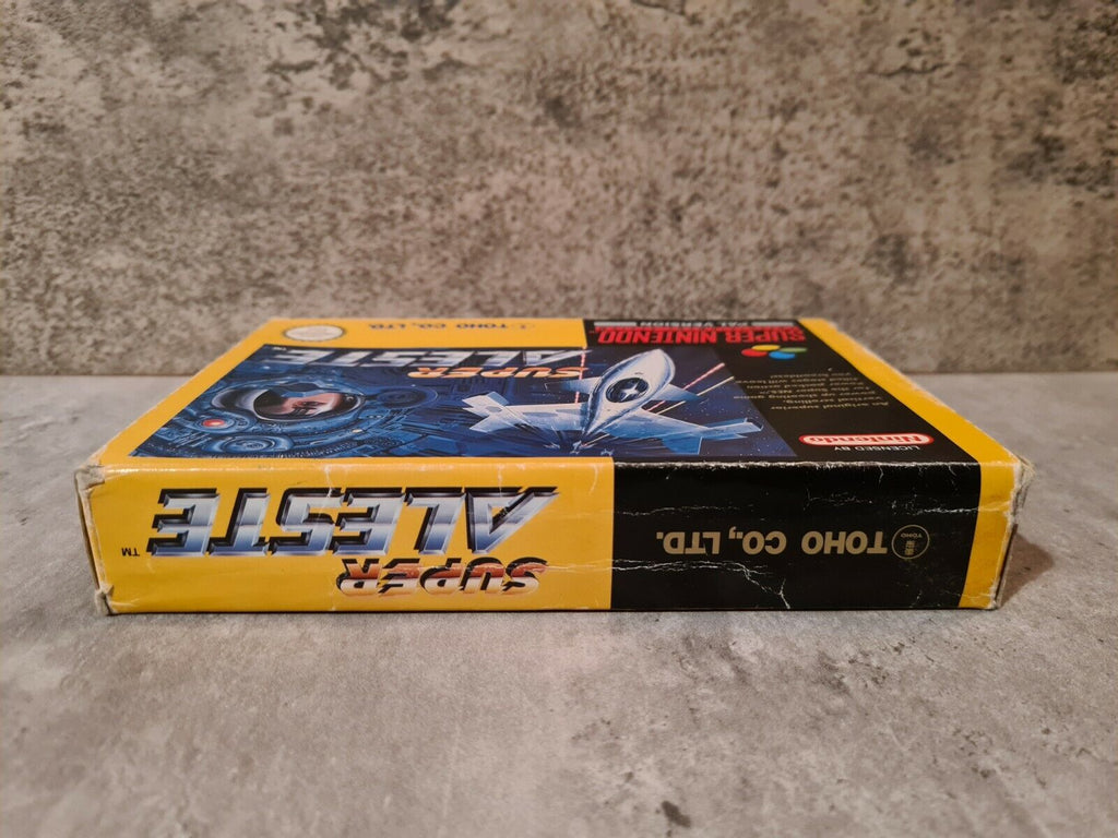 SNES Super Nintendo Super Aleste mit OVP und Anleitung UKV - T-Retro-Games 