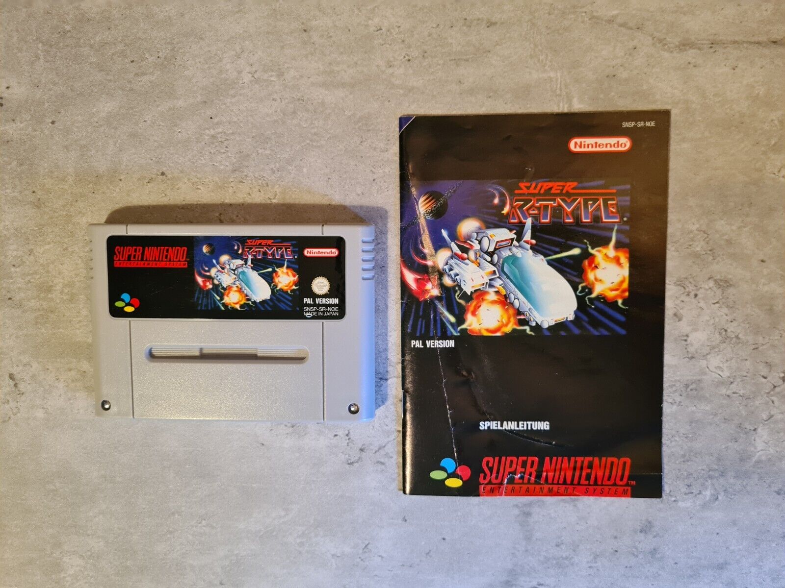 SNES Super Nintendo Super R-Type mit OVP und Anleitung NOE - T-Retro-Games 