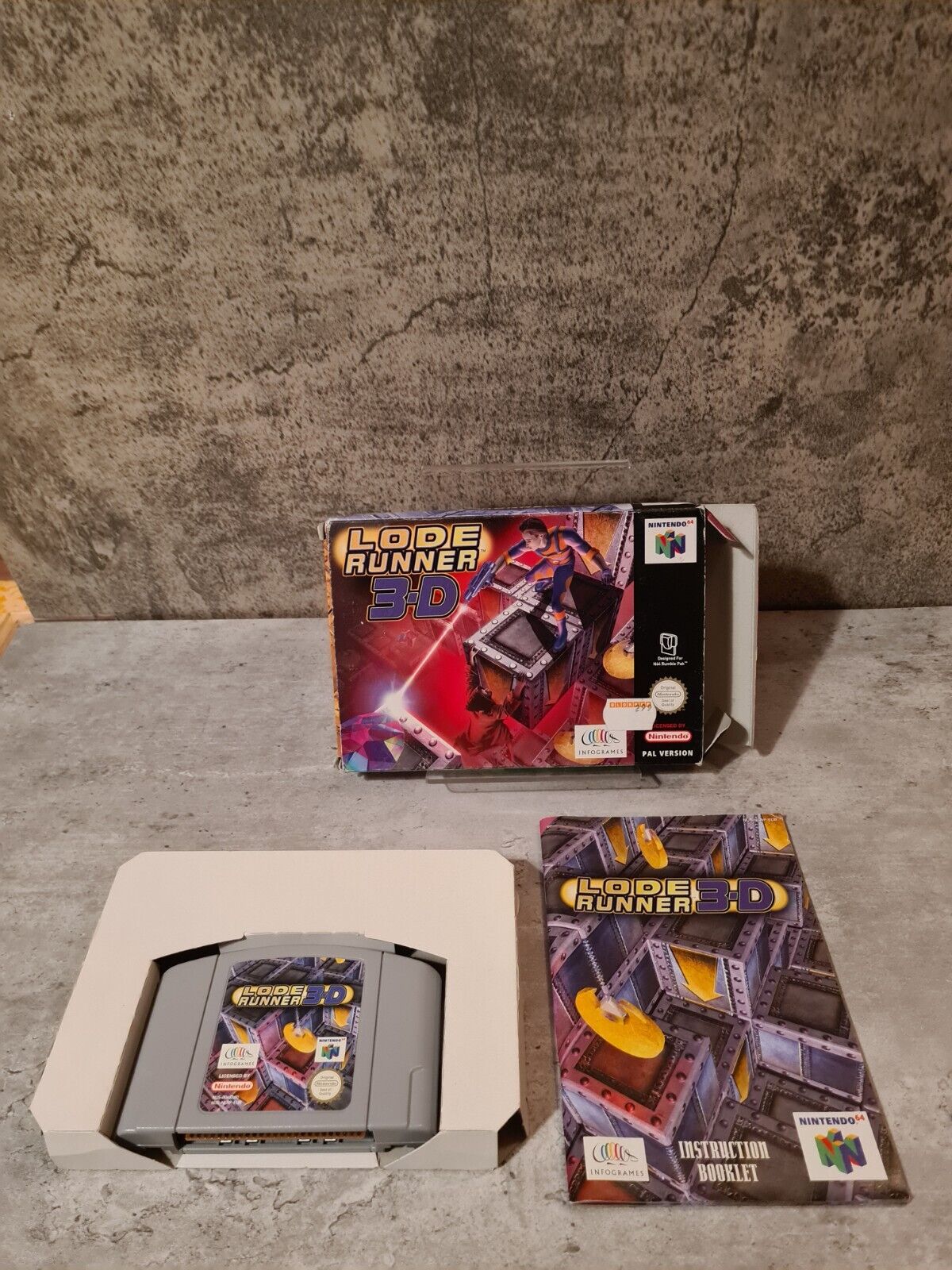 N64 Nintendo 64 Lode Runner 3-D mit OVP und Anleitung EUR - T-Retro-Games 