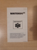 N64 Nintendo 64 Consumer Information Spielanleitung Instruction Booklet EUR-3
