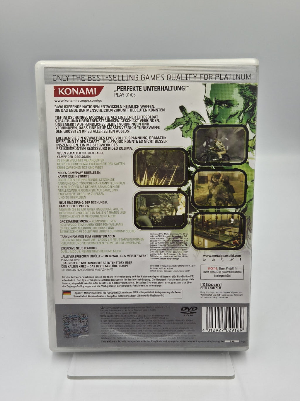 PS2 Spiel Metal Gear Solid 3 Snake Eater mit OVP und Anleitung Deutsch
