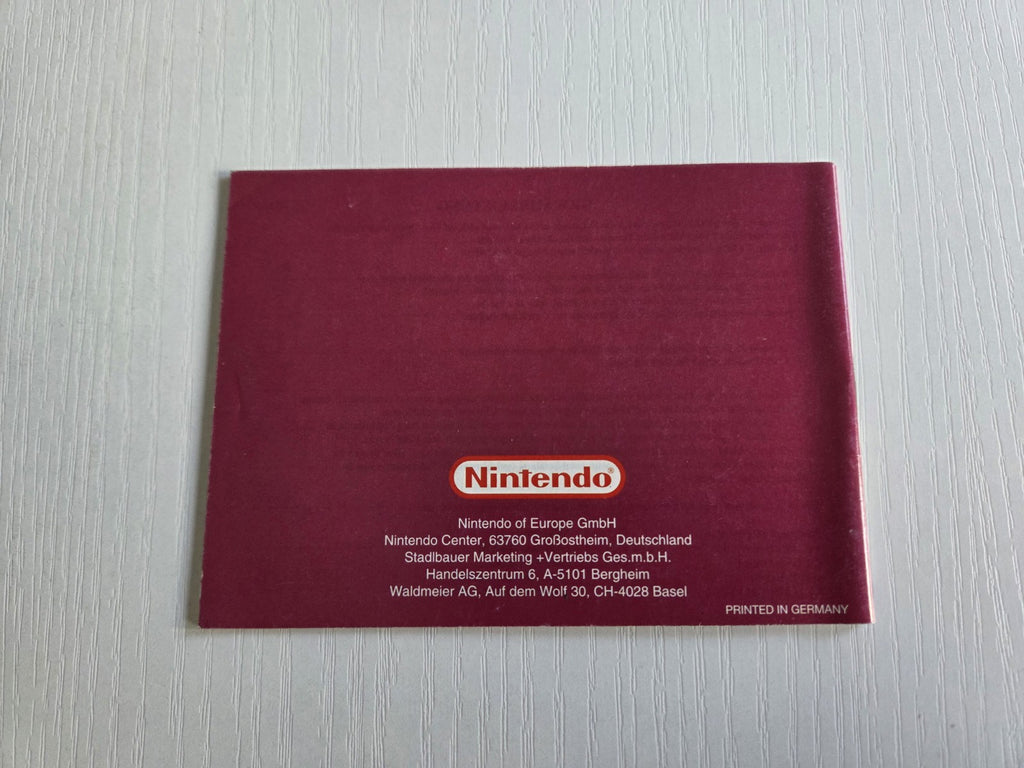 Nintendo Game Boy Classic Mole Mania Spielanleitung NOE