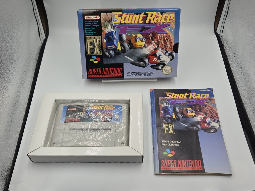 SNES Super Nintendo Spiel Stunt Race FX mit OVP und Anleitung FAH