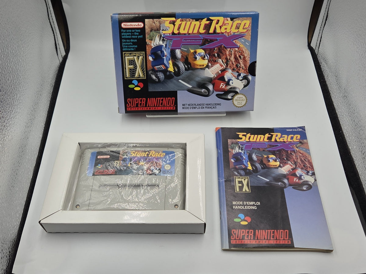 SNES Super Nintendo Spiel Stunt Race FX mit OVP und Anleitung FAH
