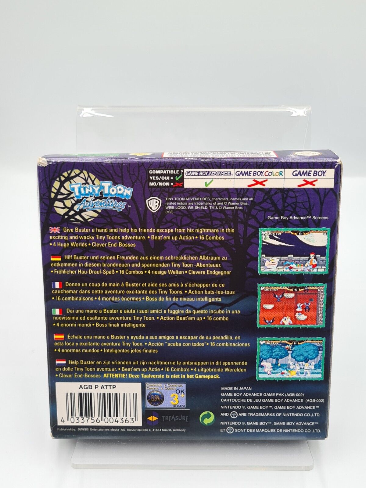 Game Boy Advance Tiny Toon Adventures Buster's Bad Dream + OVP und Anleitung EUR - T-Retro-Games 