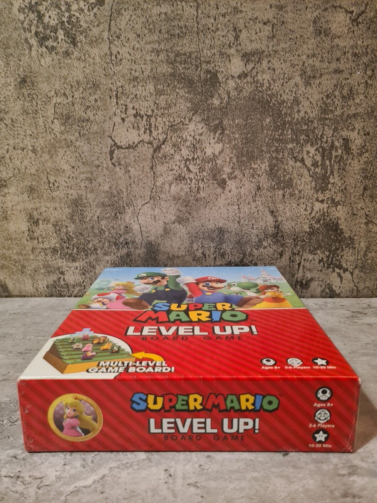 Super Mario Level UP! Board Game Sealed Neu New USAOPOLY - T-Retro-Games 