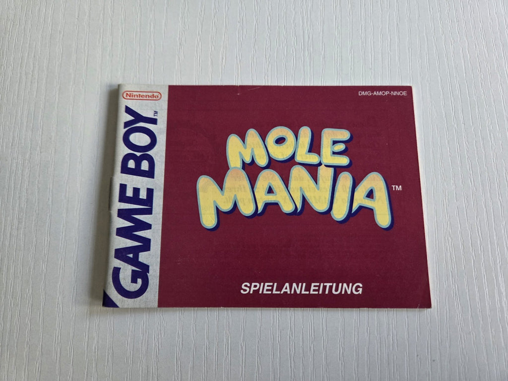 Nintendo Game Boy Classic Mole Mania Spielanleitung NOE