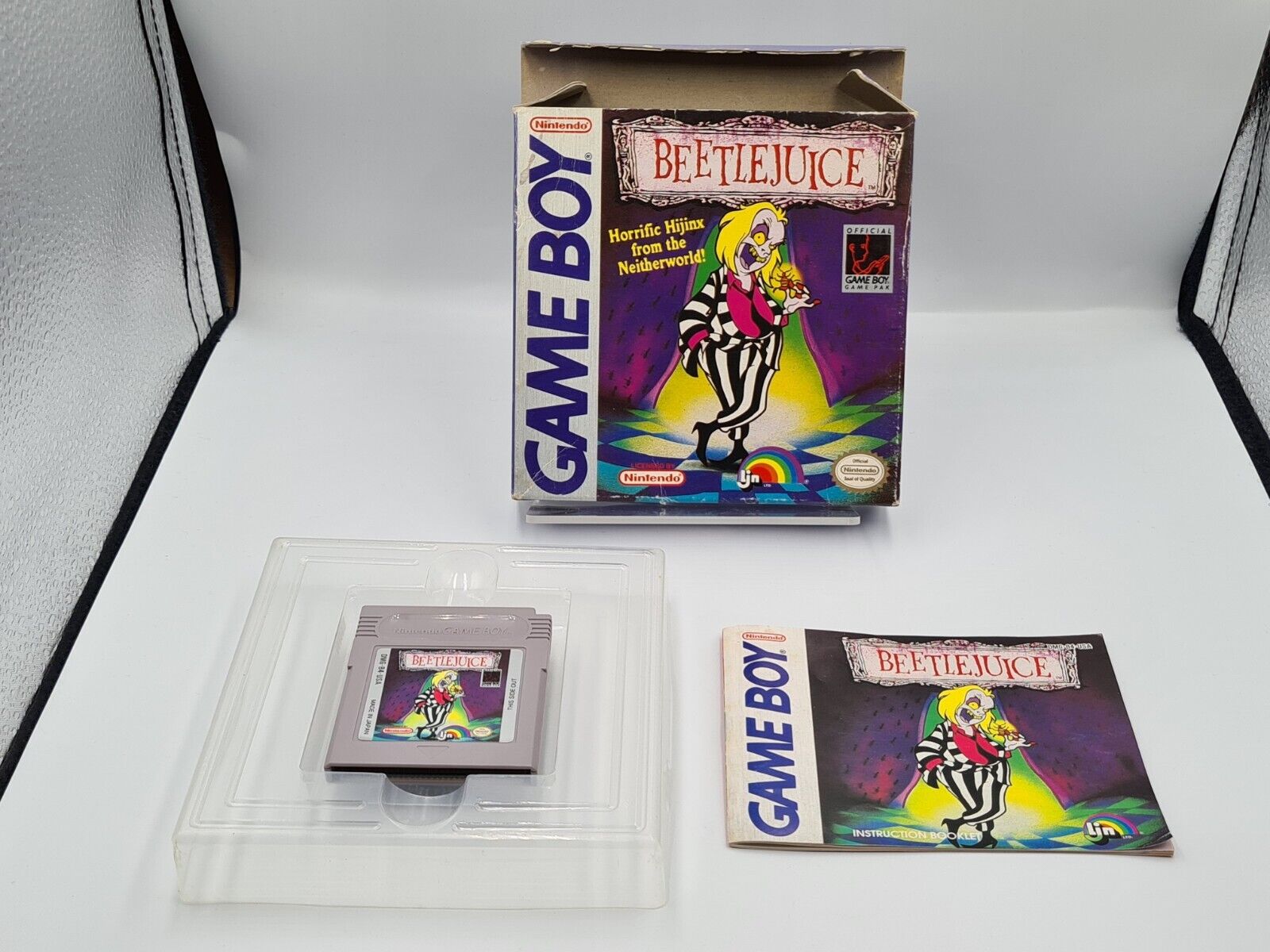 Nintendo Game Boy Classic Beetlejuice mit OVP und Anleitung USA - T-Retro-Games 