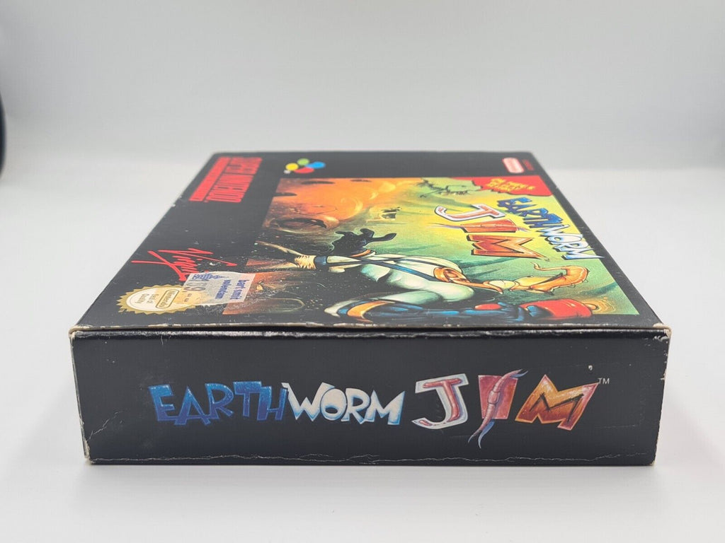 SNES Super Nintendo Earthworm Jim mit OVP und Anleitung EUR - T-Retro-Games 