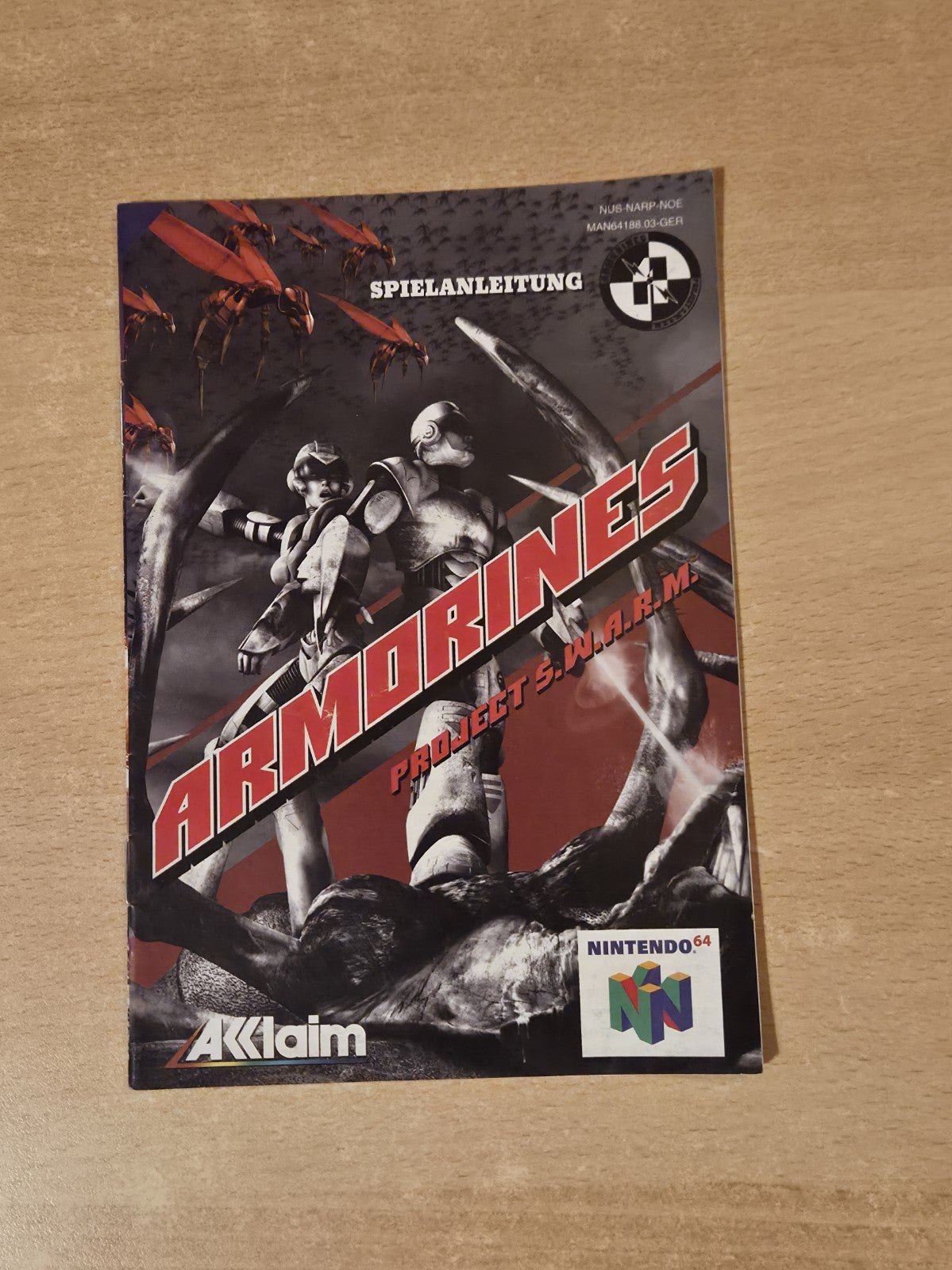 N64 Nintendo 64 Armorines Project S.W.A.R.M. Instruction Booklet NOE