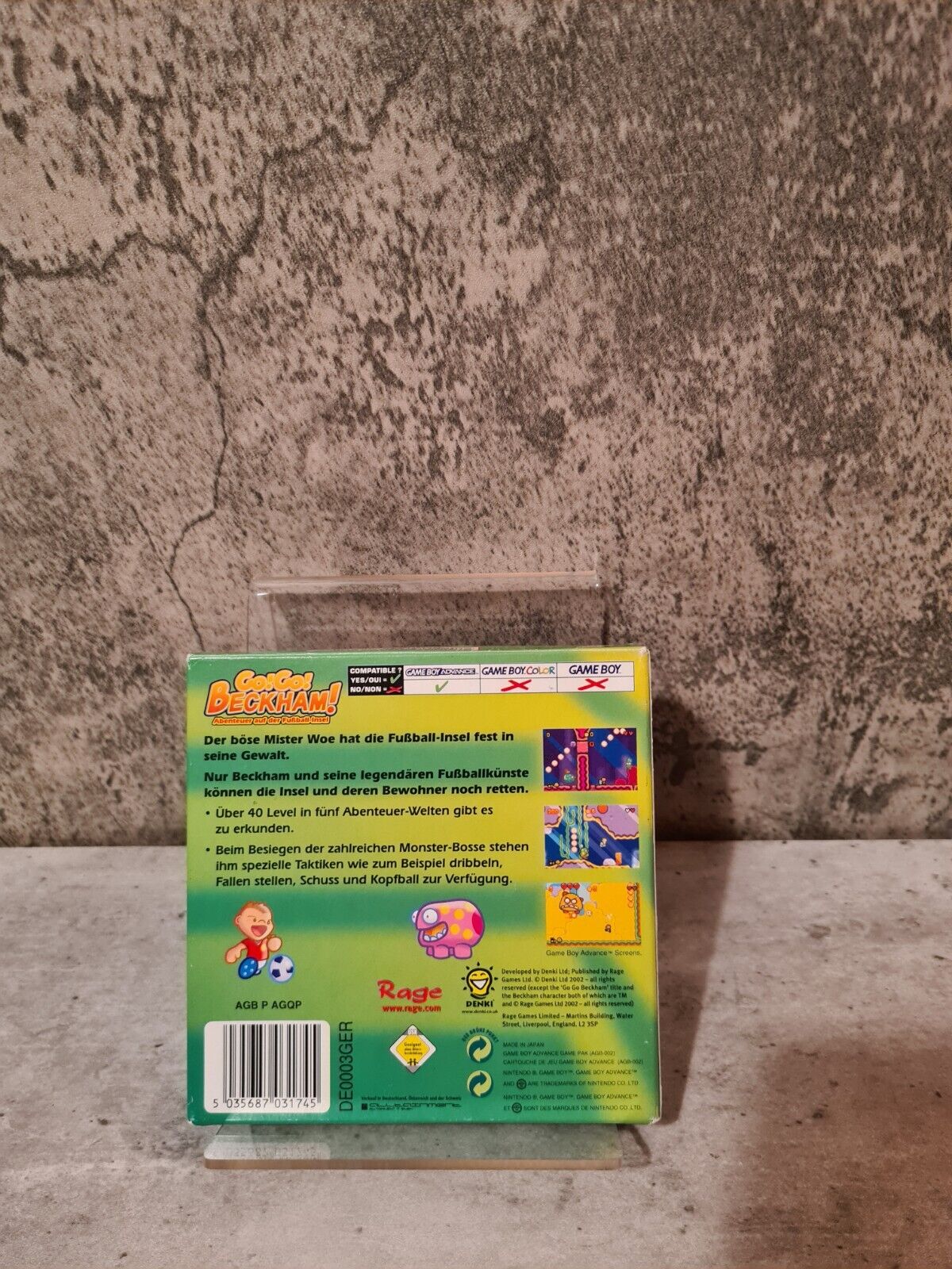 Nintendo Gameboy Advance Go!Go! Beckham! mit OVP und Anleitung NOE - T-Retro-Games 
