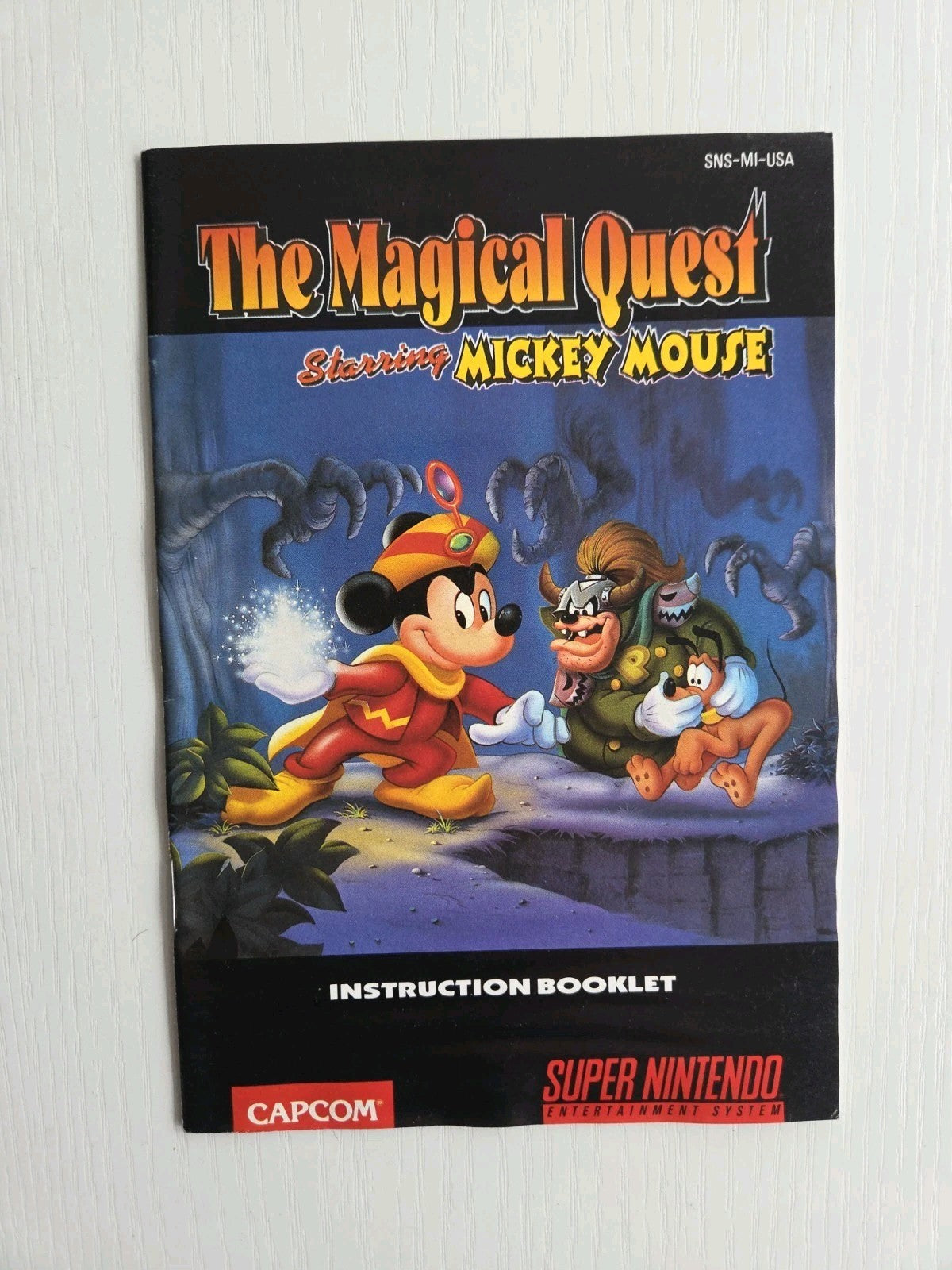 SNES The Magical Quest Starring Mickey Mouse Instruction Booklet USA