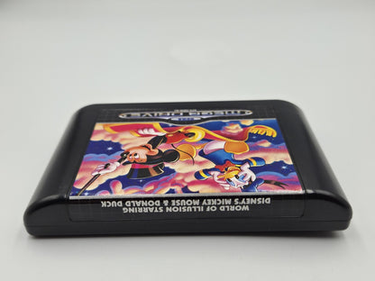 Sega Mega Drive Spiel World of Illusion mit OVP und Anleitung Multilingual 