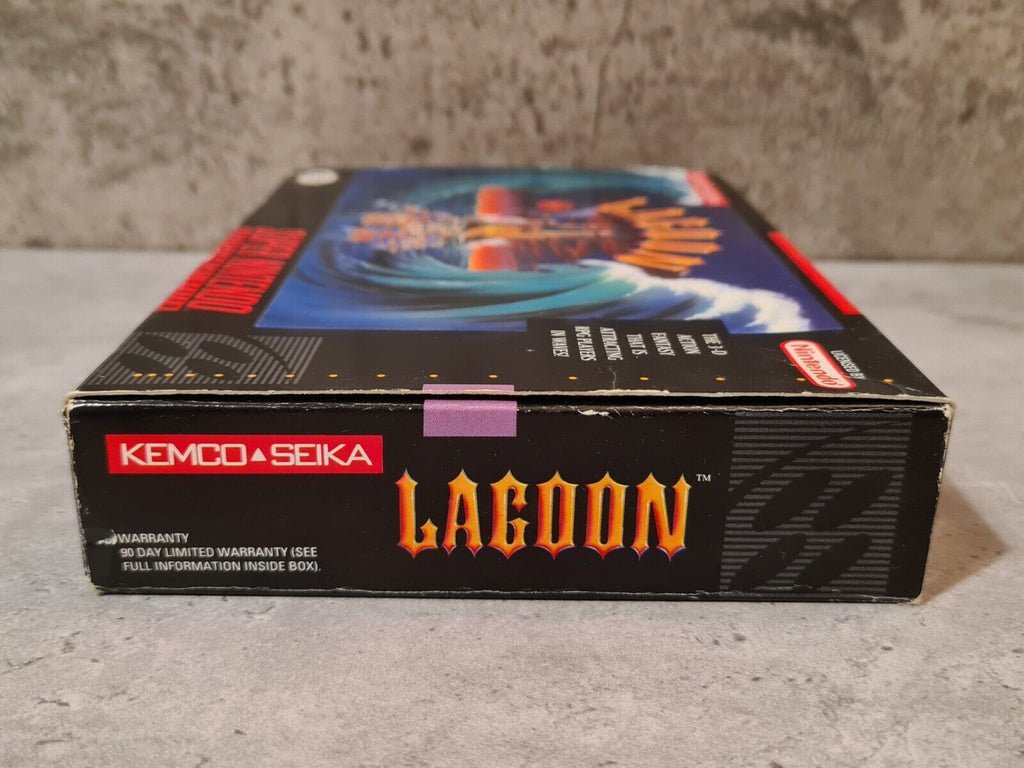 SNES Super Nintendo Lagoon mit OVP und Anleitung NTSC USA - T-Retro-Games 