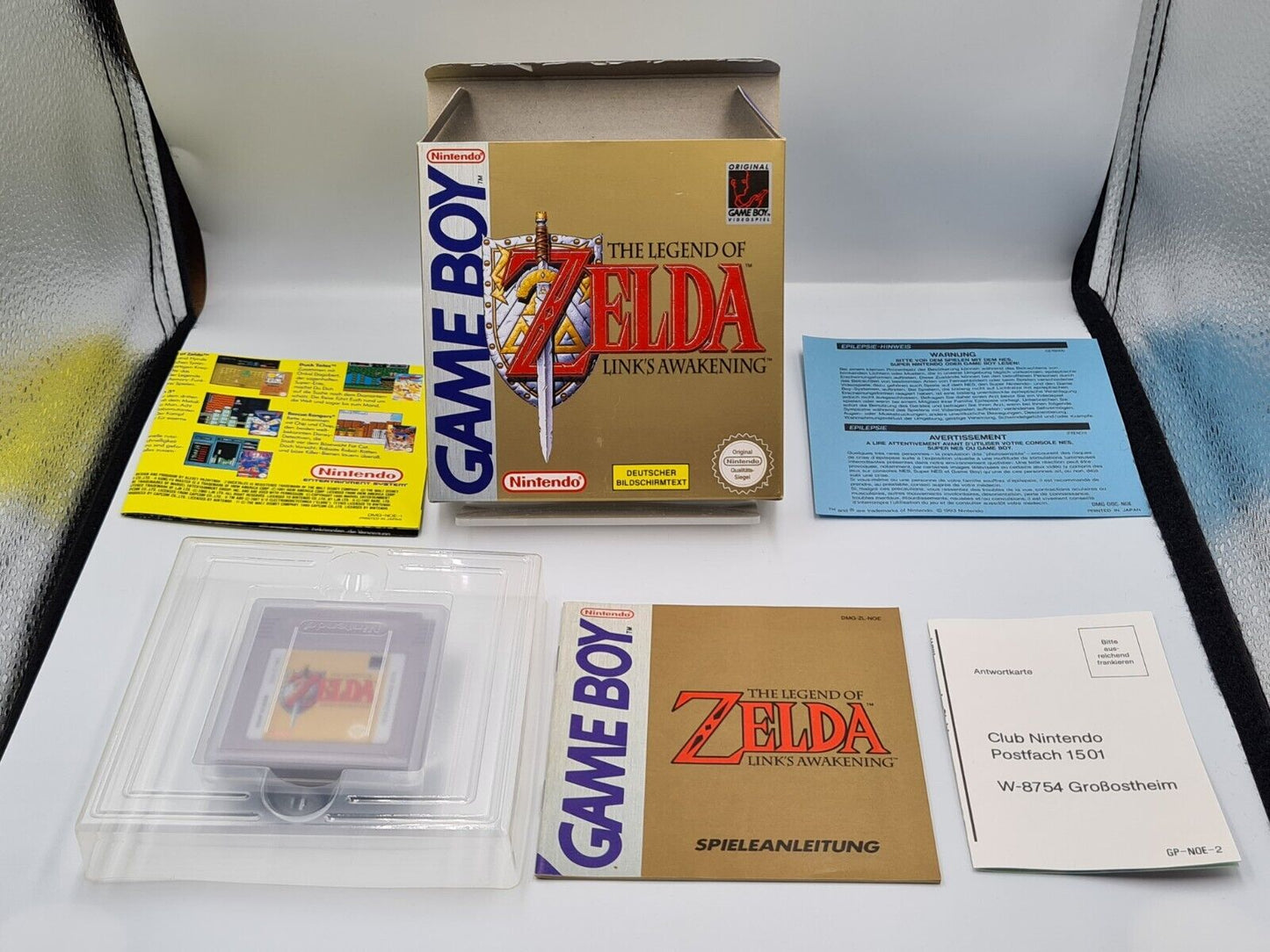 Nintendo Game Boy The Legend of Zelda Link's Awakening mit OVP und Anleitung NOE - T-Retro-Games 