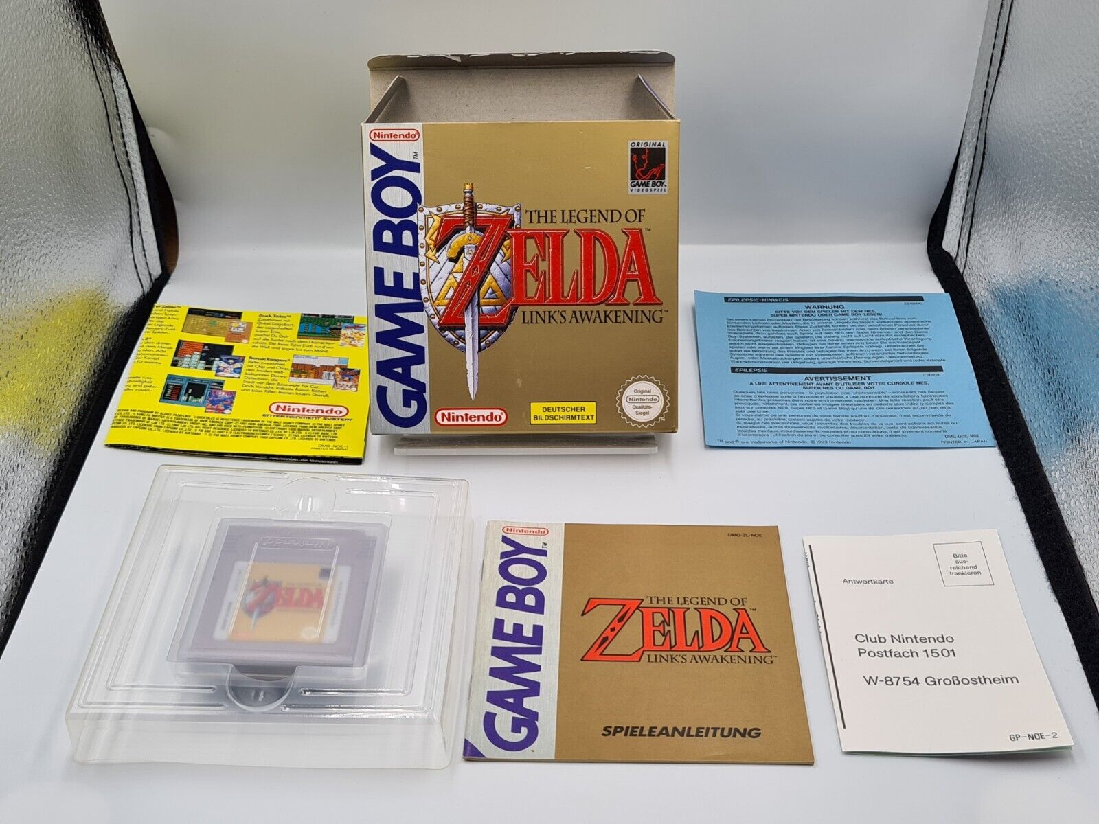 Nintendo Game Boy The Legend of Zelda Link's Awakening mit OVP und Anleitung NOE - T-Retro-Games 
