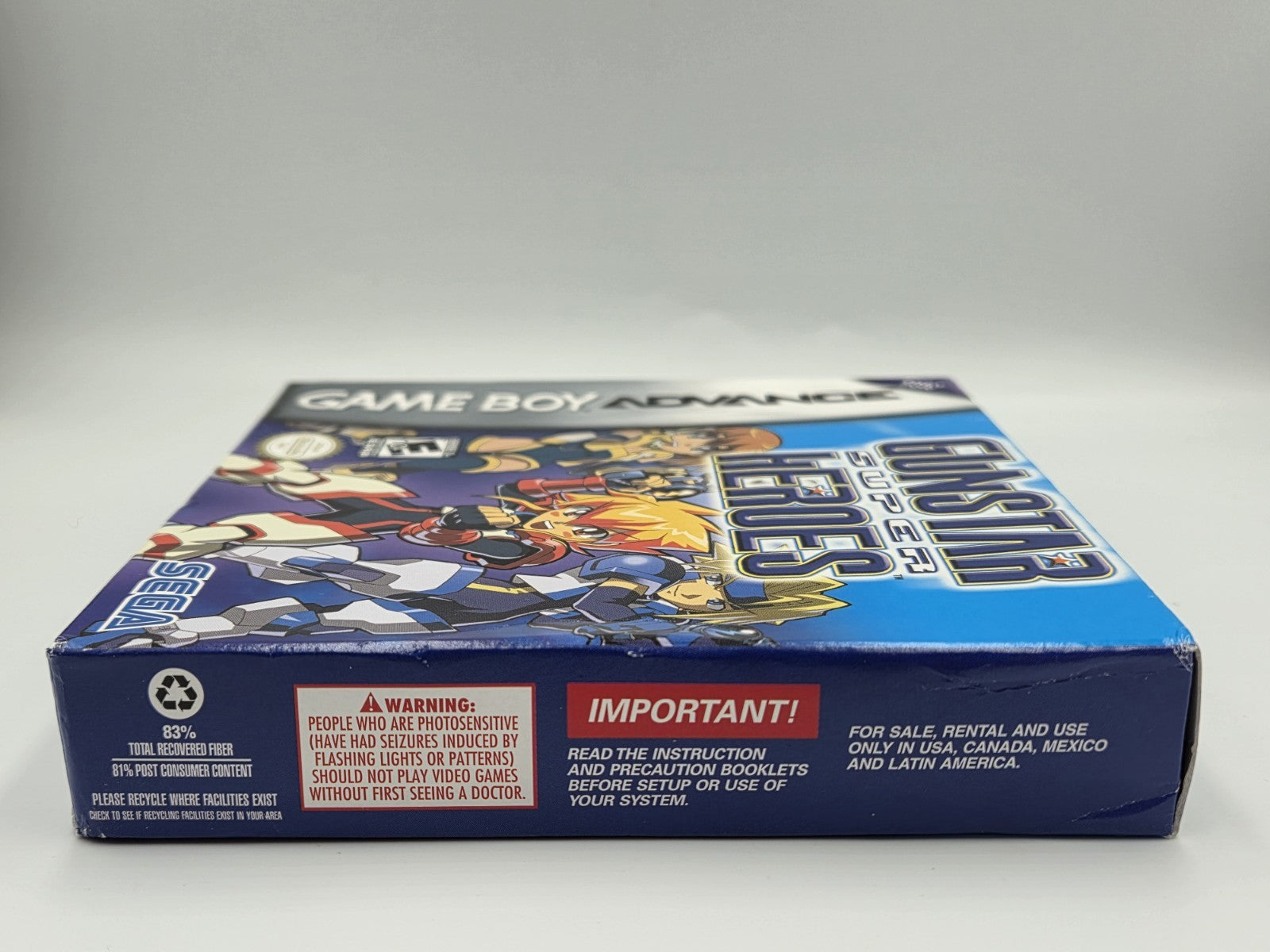 Nintendo Game Boy Advance Gunstar Super Heroes mit OVP und Anleitung USA