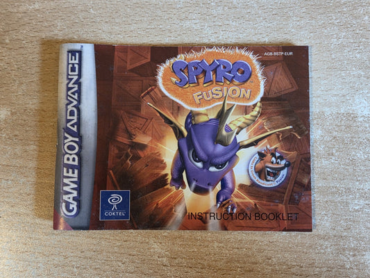 Nintendo Game Boy Advance Spyro Fusion Spielanleitung EUR