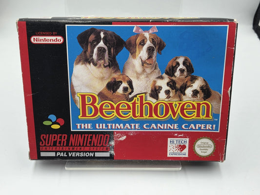 SNES Super Nintendo Beethoven The Ultimate Canine Caper! mit OVP + Anleitung NOE