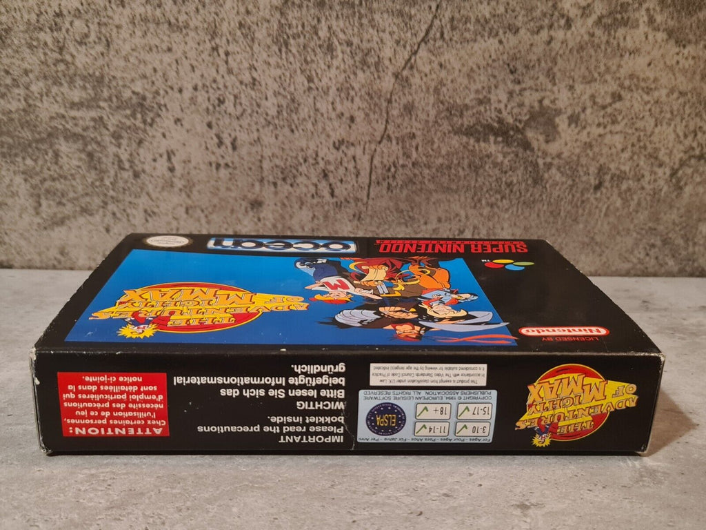 SNES Super Nintendo The Adventures of Mighty Max mit OVP und Anleitung EUR - T-Retro-Games 