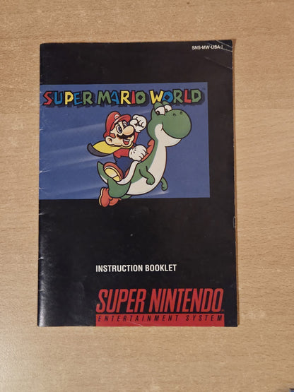 SNES Super Nintendo Super Mario World Instruction Booklet NTSC USA