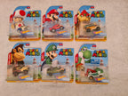 Super Mario Hot Wheels Figuren Figurine New Sealed CharacterCars 6x - T-Retro-Games 