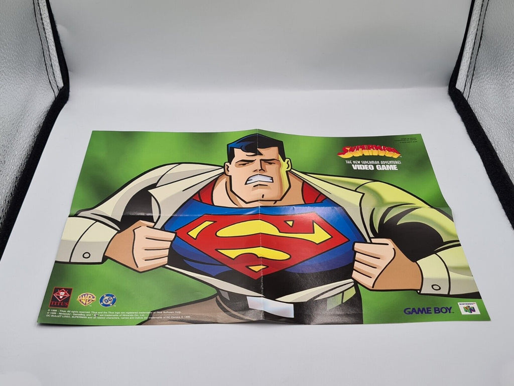 N64 Nintendo 64 Superman mit OVP und Anleitung + Poster EUR - T-Retro-Games 