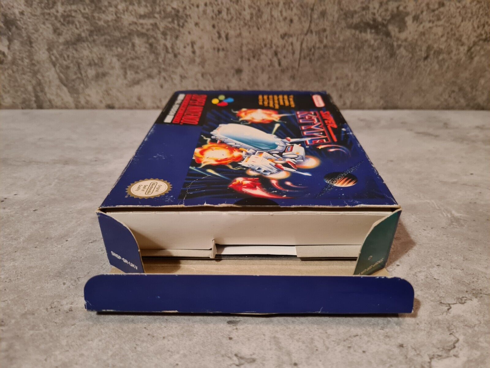 SNES Super Nintendo Super R-Type mit OVP und Anleitung UKV - T-Retro-Games 