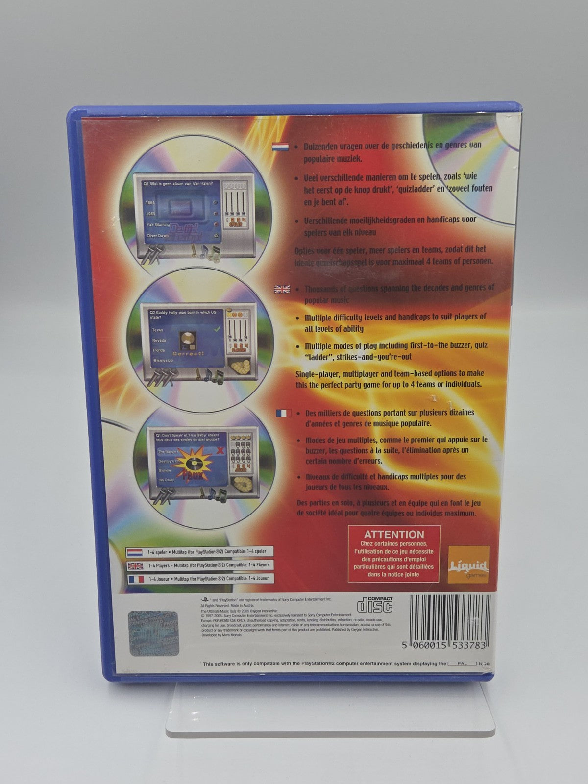 PS2 Playstation 2 Spiel The Ultimate Music Quiz mit OVP und Anleitung