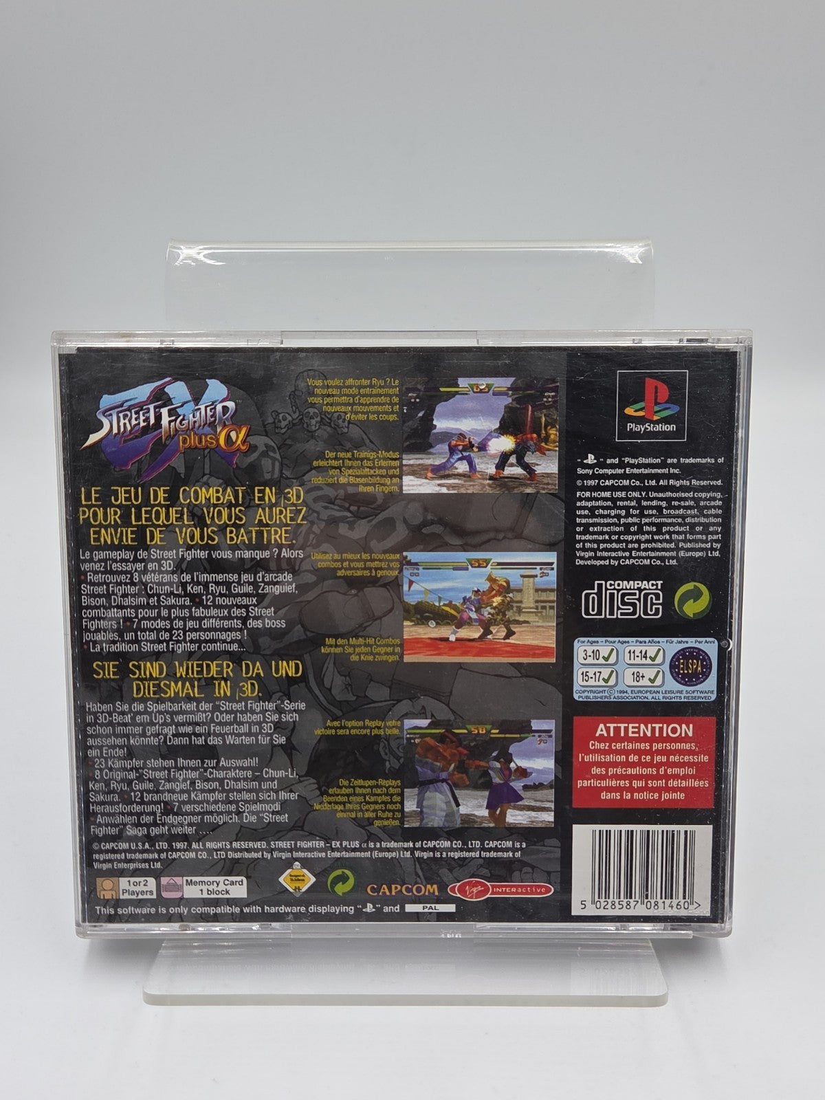 PS1 Playstation 1 Spiel Street Fighter Ex Plus Alpha mit OVP