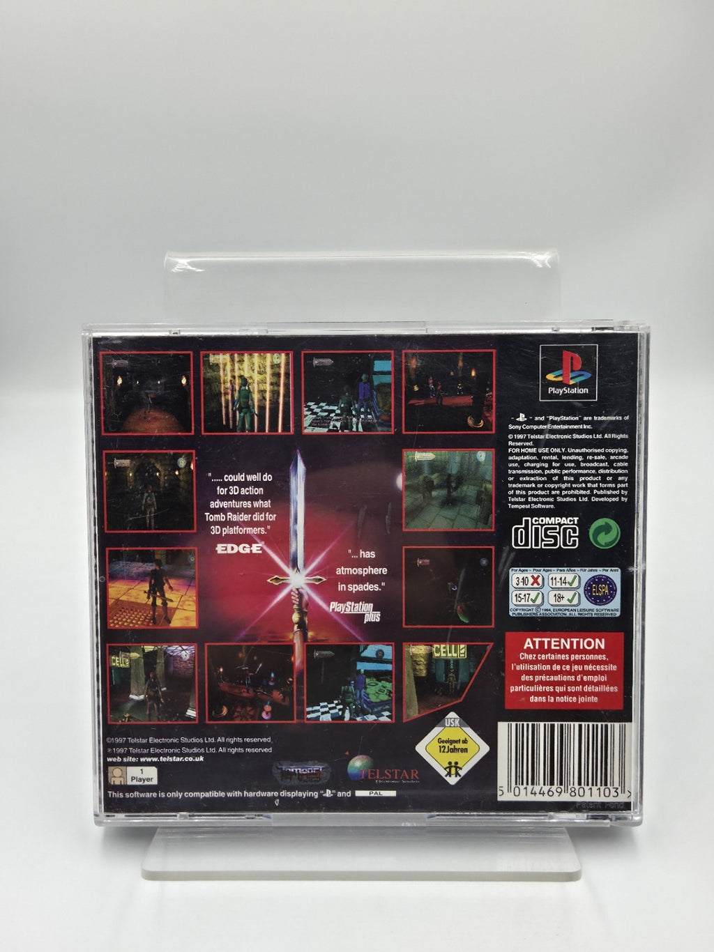 PS1 Playstation 1 Spiel Excalibur mit OVP und Anleitung Englisch